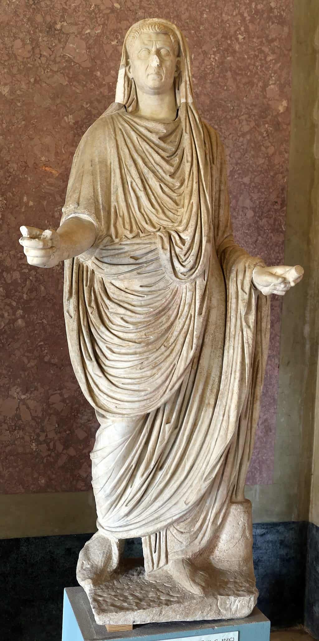 A contemporary statue of Lucius 