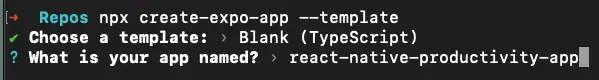 create-expo-app name